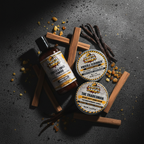 Knuckle & Crack Pack - Sandalwood Amber & Vanilla Dark Flat Lay