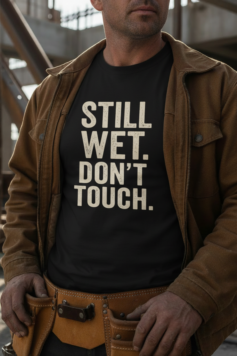 Still Wet Don't Touch - Lifestyle Tradesman